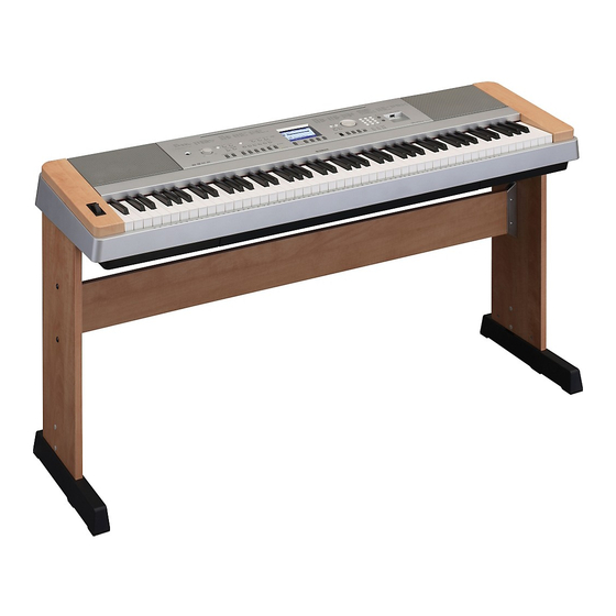 Yamaha Portable Grand DGX-640 Lista de dados