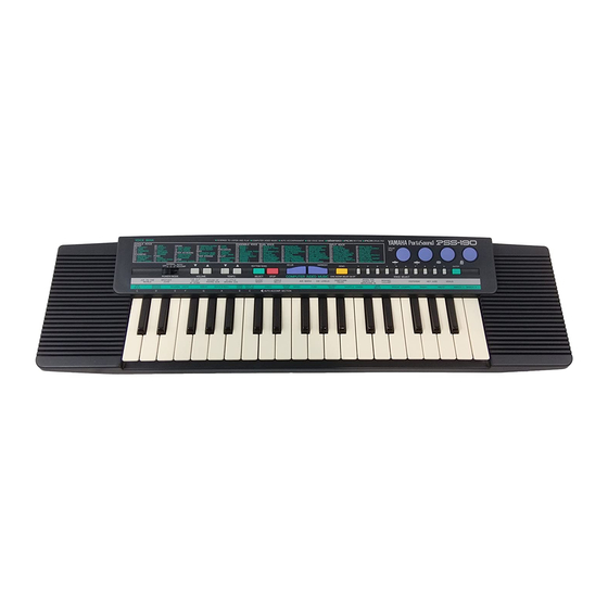 Yamaha PortaSound PSS-190 Посібник користувача