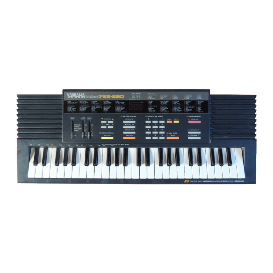 Yamaha PortaSound PSS-290 Benutzerhandbuch