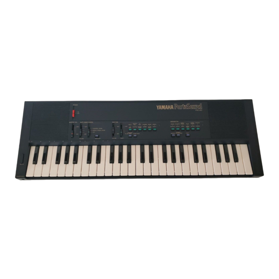 Yamaha PortaSound PSS-450 사용자 설명서