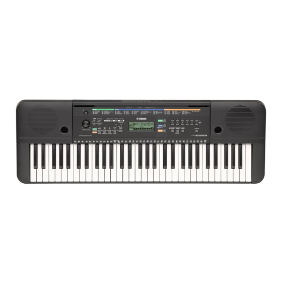 Yamaha PSR-E253 Kullanıcı El Kitabı