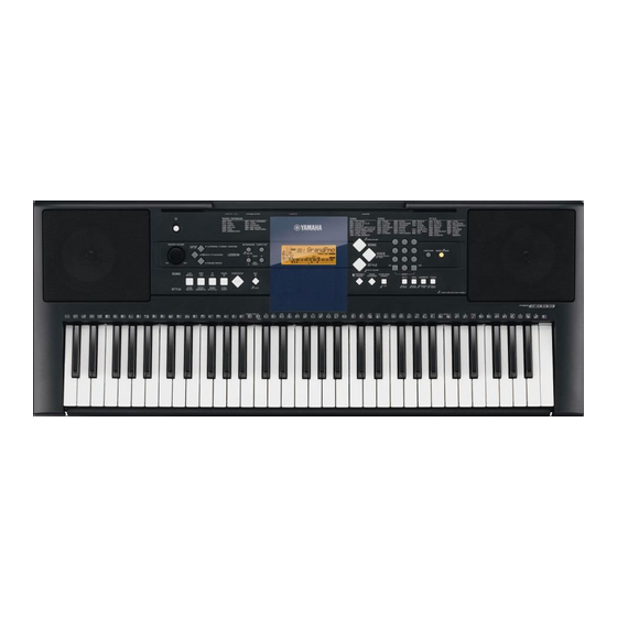 Yamaha PSR-E333 Manuel de l'utilisateur