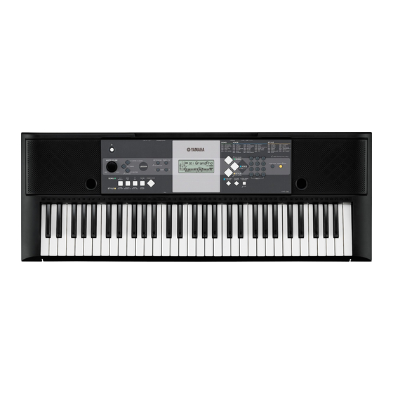 Yamaha YPT-230 Kullanıcı El Kitabı