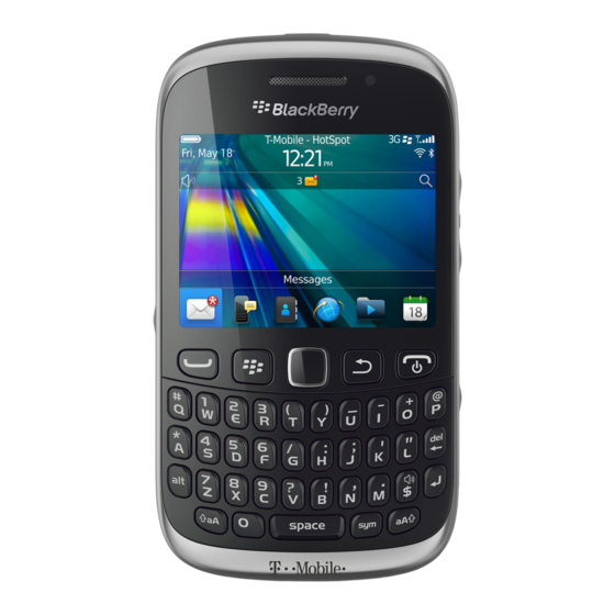 Blackberry Curve 9315 Informações sobre segurança e produtos