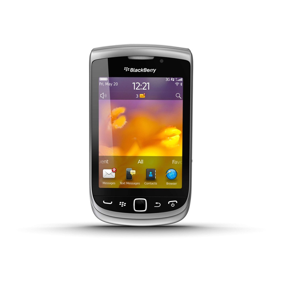 Blackberry Torch 9810 Veiligheid en productinformatie