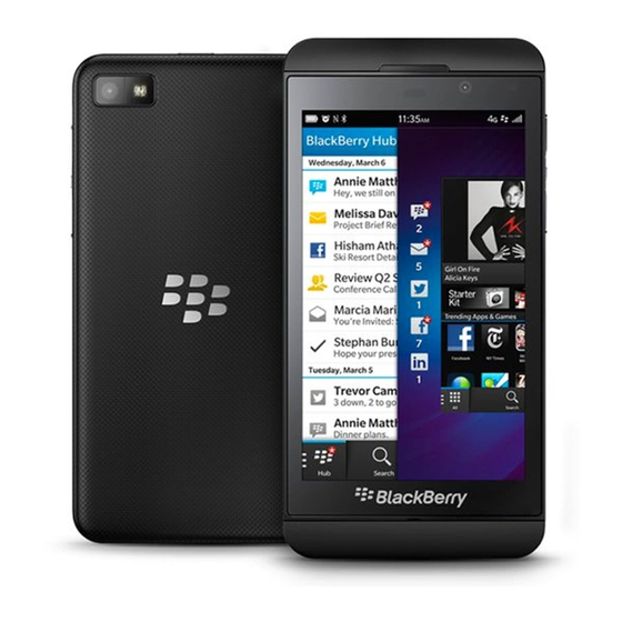 Blackberry Z10 Начните здесь