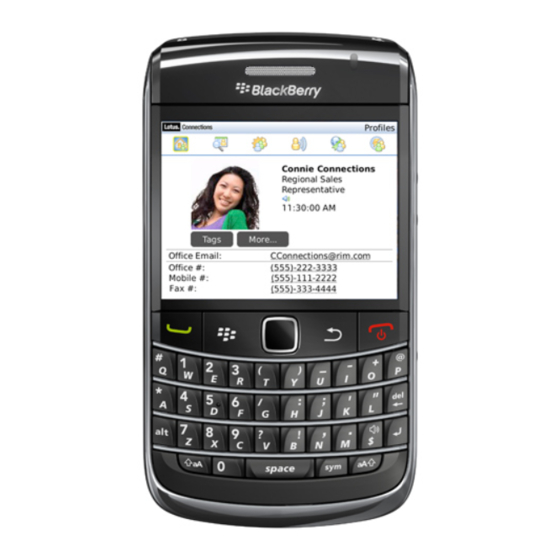 Blackberry Client for IBM Lotus Quickr Manual do utilizador