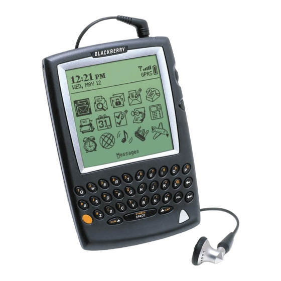 Blackberry 5800 Series 빠른 참조 매뉴얼