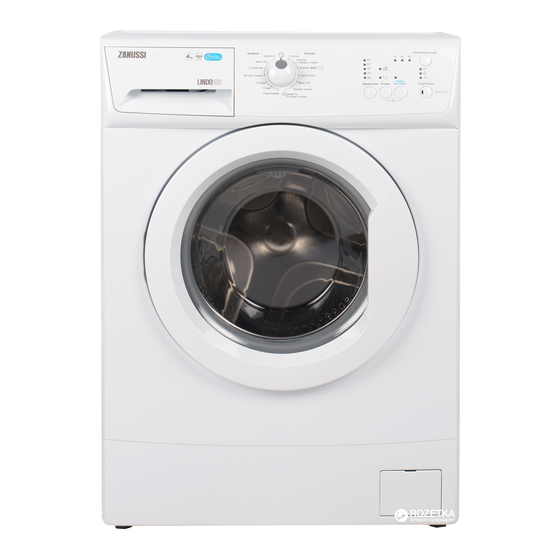 Zanussi ZWSO6100V Panduan Memulai Cepat