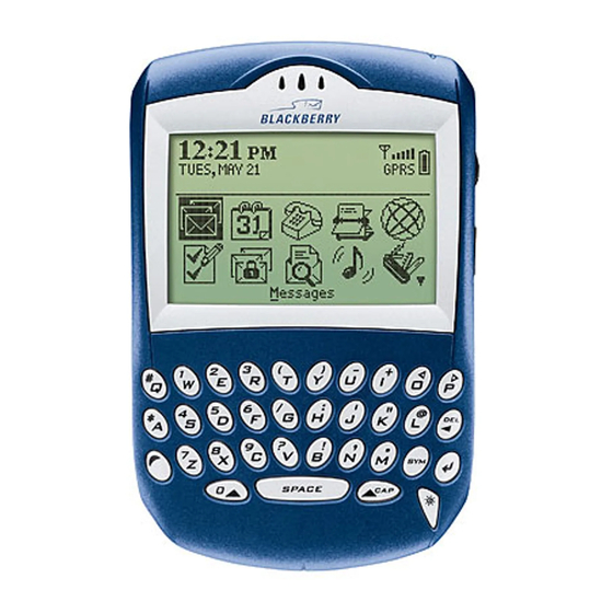 Blackberry 7210 Safety And Product Information