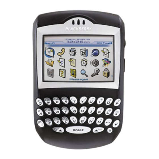 Blackberry 7250 - MANUEL 4 Посібник