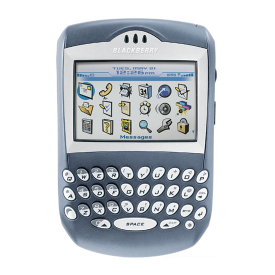 Blackberry 7270 Sicherheit und Produktinformation