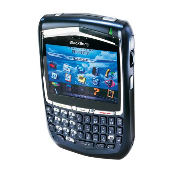 Blackberry 8700r Getting Started Manual