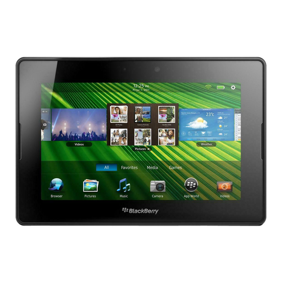 Blackberry Playbook 16GB Manual del usuario