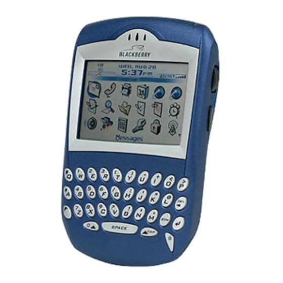 Blackberry 7510 Wireless Handheld スタートマニュアル