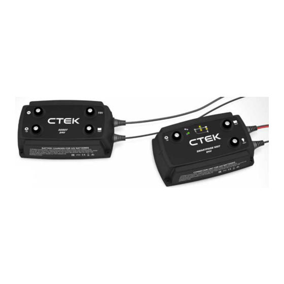 CTEK D250T Manual do utilizador