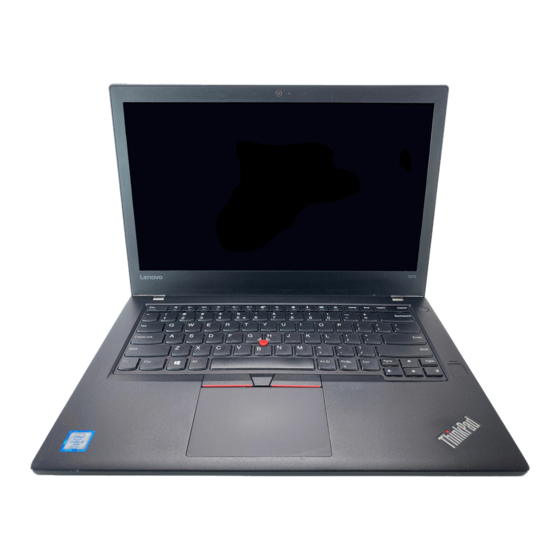 Lenovo ThinkPad T470 Manual de seguridad, garantía y configuración