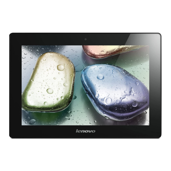 Lenovo IdeaTab S6000L Manual de informações do produto