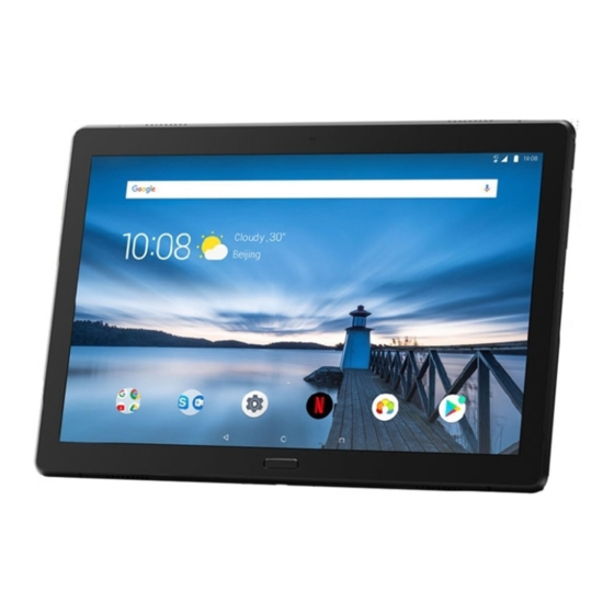 Lenovo Smart Tab P10 Посібник з безпеки, гарантії та швидкого старту