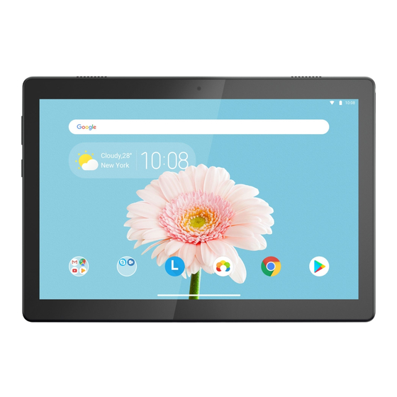 Lenovo Tab M10 TB-X505F Manuel de sécurité, de garantie et de démarrage rapide