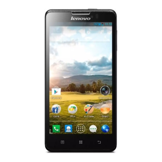 Lenovo P780 Manuel de l'utilisateur