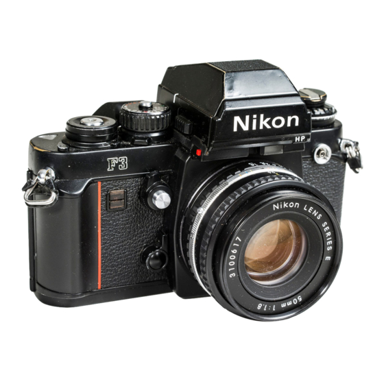 Nikon 1691 - F 3HP SLR Camera Руководство по эксплуатации