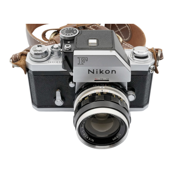 Nikon F Photomic-T Talimatlar Kılavuzu