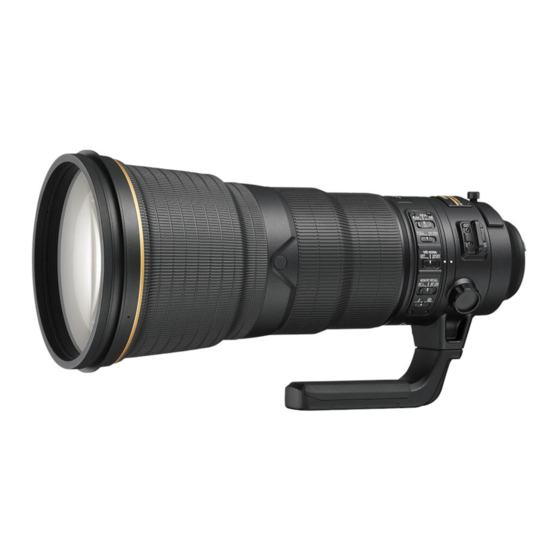 Nikon AF-S NIKKOR 400mm f/2.8G ED VR Broszura i specyfikacje