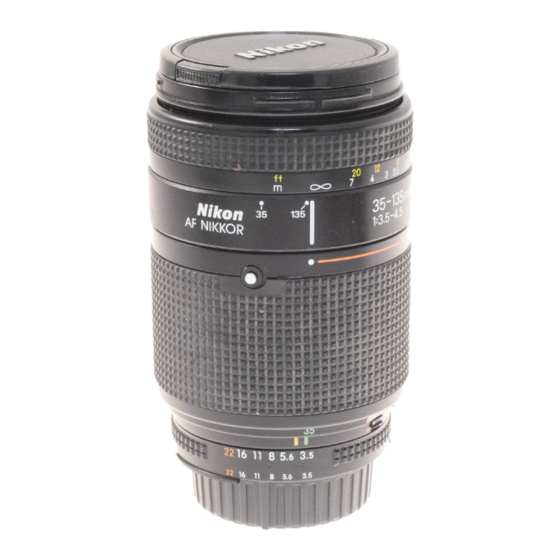 Nikon AI-S Zoom-Nikkor 35-135mm f/3.5-4.5 Buku Petunjuk