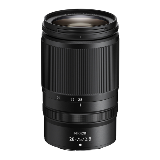 Nikon NIKKOR Z 28-75mm Reference Manual