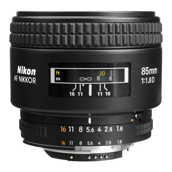 Nikon AF Nikkor 85mm f/1.4D IF Buku Petunjuk