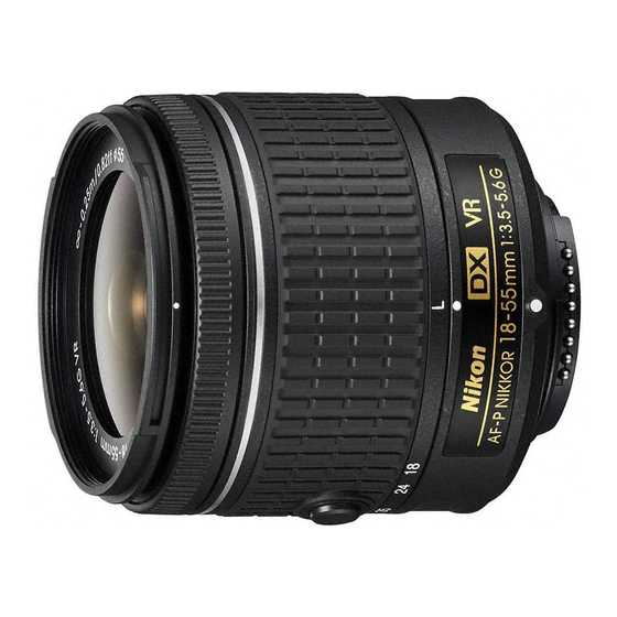Nikon AF-S DX 18-55mm f/3.5-5.6GVR ED Panduan Pengguna