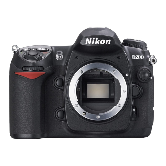 Nikon D200 User Manual