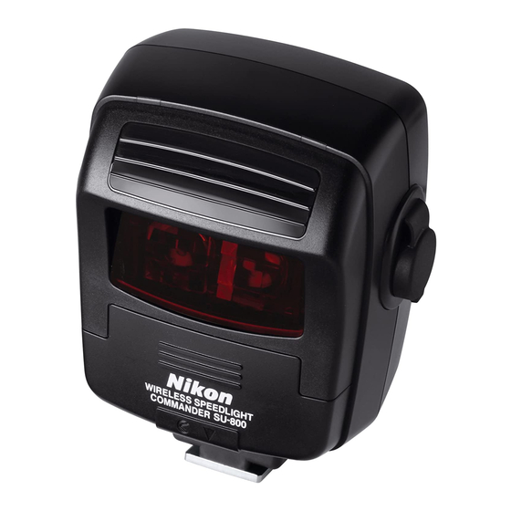 Nikon SU 800 - Wireless Speedlight Commander TTL Flash Controller 제품 브로셔