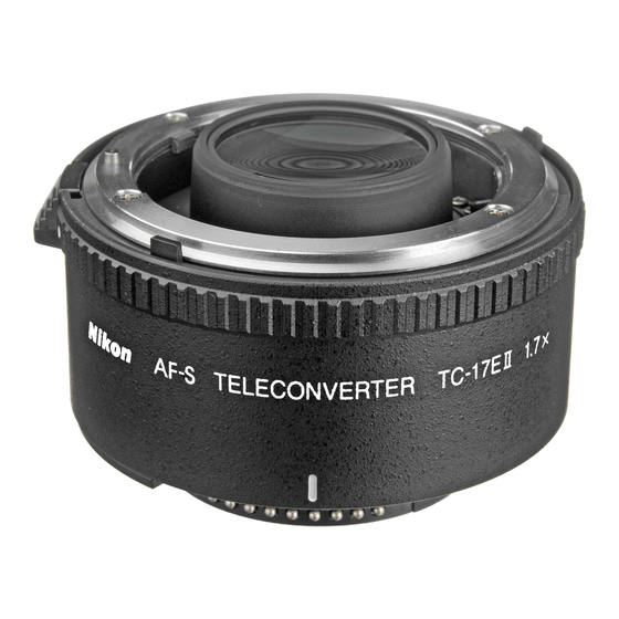 Nikon TC-20E - II Teleconverter AF-S Руководство по эксплуатации