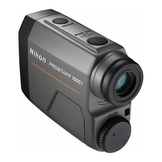 Nikon Prostaff 1000i Manual de instrucciones