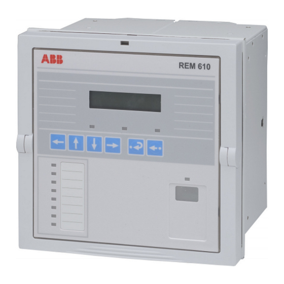 ABB REM 610 Panduan Produk