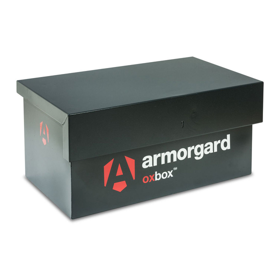 Armorgard OxBox OX05 Manual de funcionamiento y mantenimiento