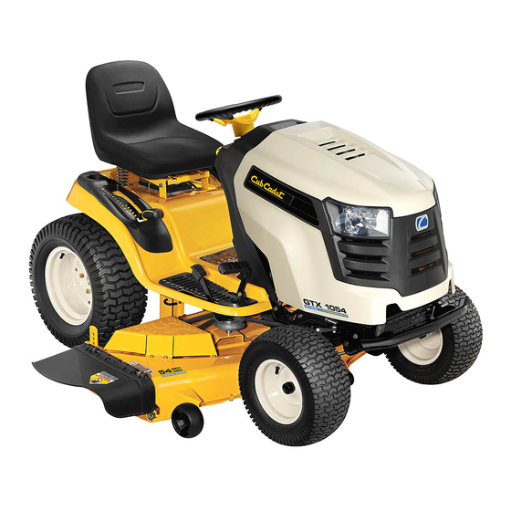 Cub Cadet GTX 1054 Manuel de compatibilité