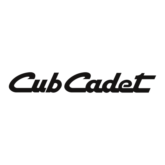 Cub Cadet 317E666G596 Kullanıcı El Kitabı