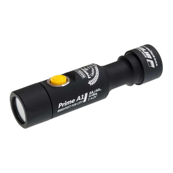 Armytek Prime A1 Podręcznik użytkownika