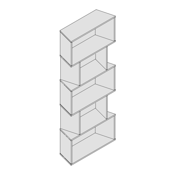 Cubicubi 5-Tier Bookcase Instructions d'installation