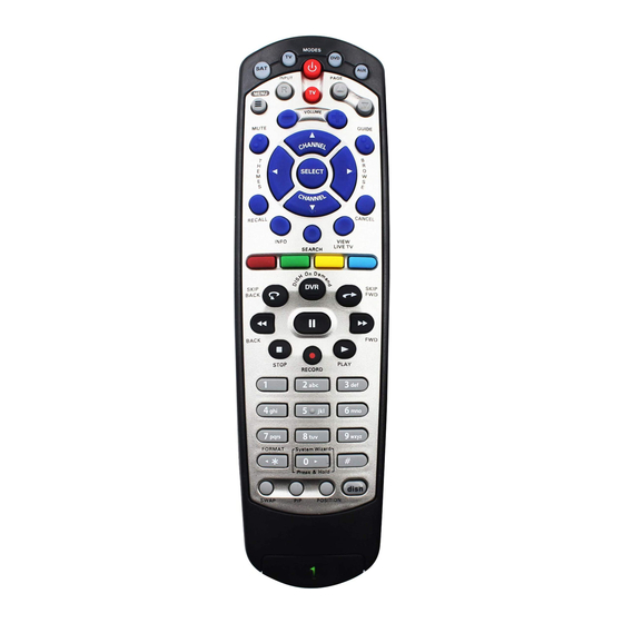 Dish Network Remote Control 20.1 and 21.1 매뉴얼