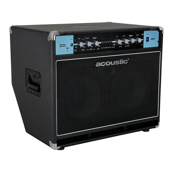 Acoustic B300C Manuale d'uso