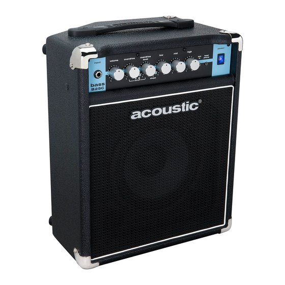 Acoustic B100C Manuale d'uso