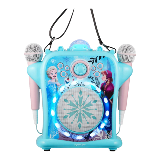 Disney FROZEN KID'S DOUBLE MIC KARAOKE SPEAKER Manual de instruções