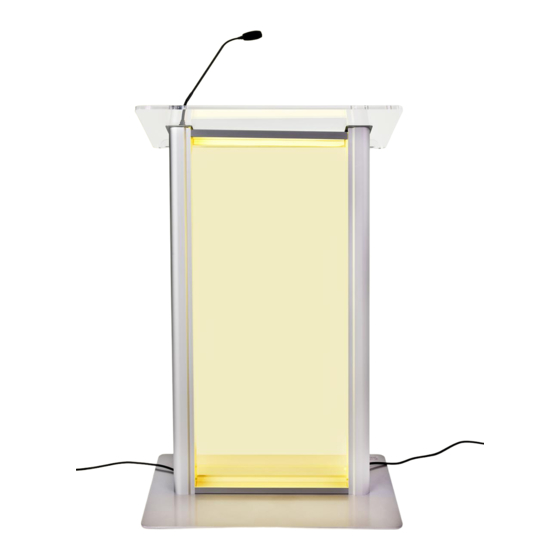 Displays2go LED Lectern Series Instructions