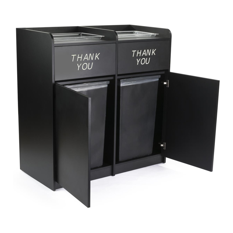 Displays2go THANK YOU Trash Receptacle Bin Istruzioni per il montaggio