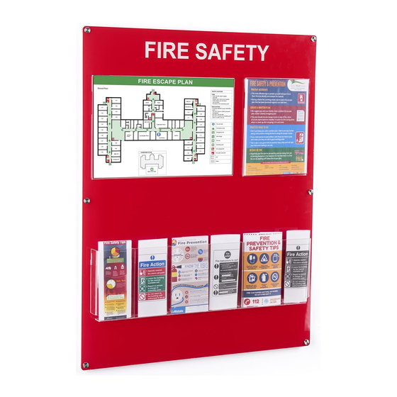 Displays2go RPFIRESFTY Assembly Instructions