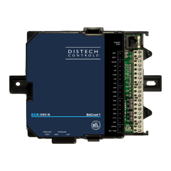 Distech Controls Allure ECB-103 Installationshandbuch